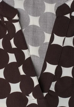 Blouse met korte mouwen en omslag
