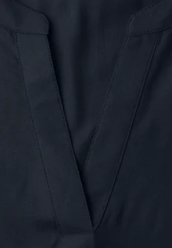 Blouse met korte mouwen en omslag
