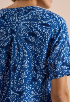 Blouse met korte mouwen en paisleyprint