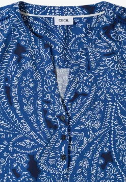 Blouse met korte mouwen en paisleyprint