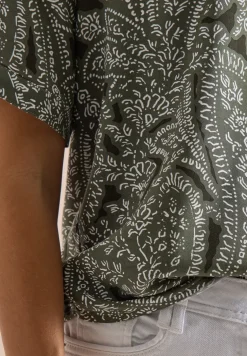 Blouse met korte mouwen en paisleyprint