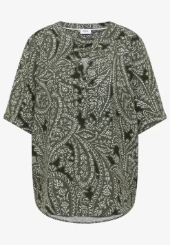 Blouse met korte mouwen en paisleyprint