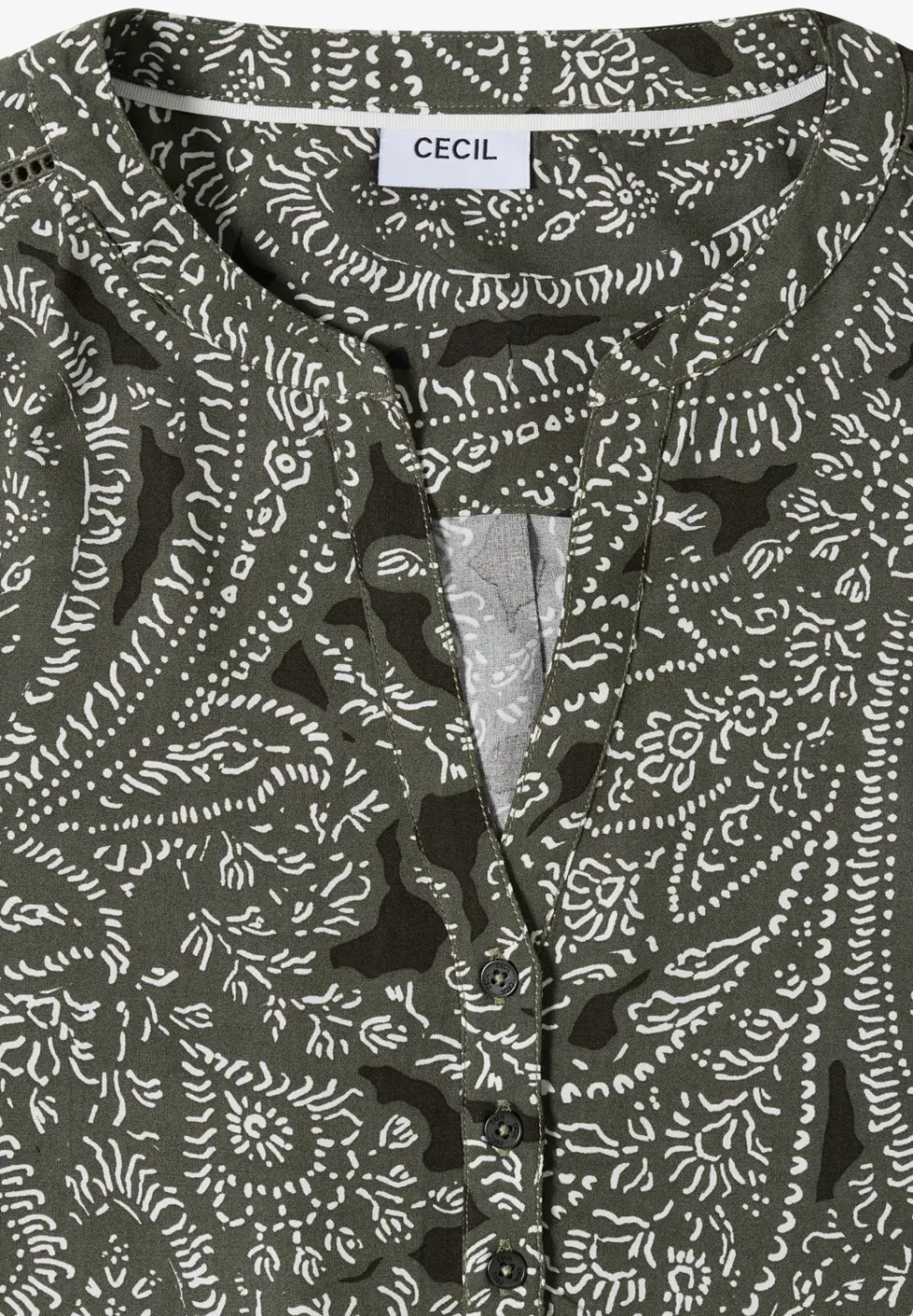 Blouse met korte mouwen en paisleyprint