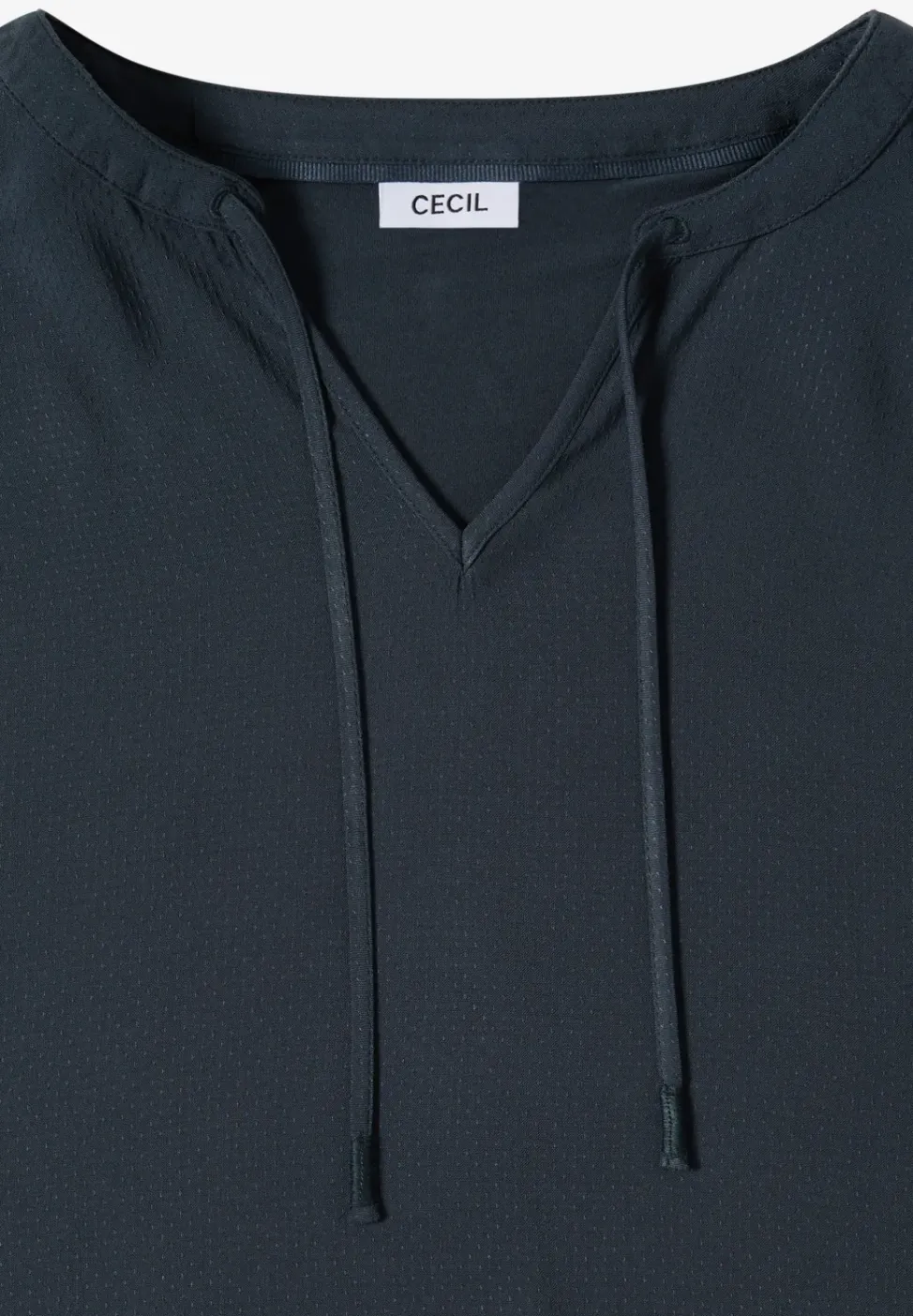 Blouse met korte mouwen en structuurmix