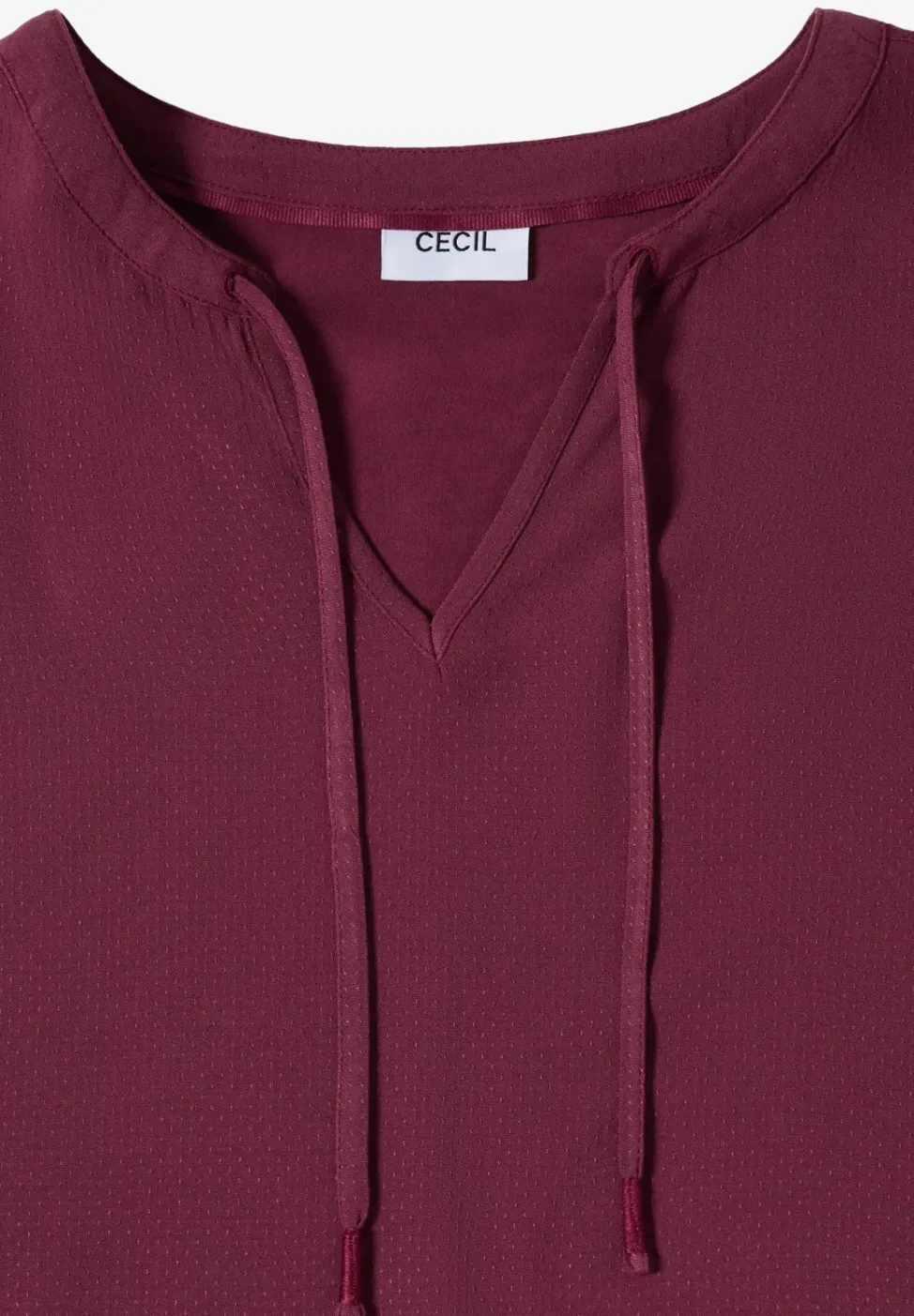 Blouse met korte mouwen en structuurmix