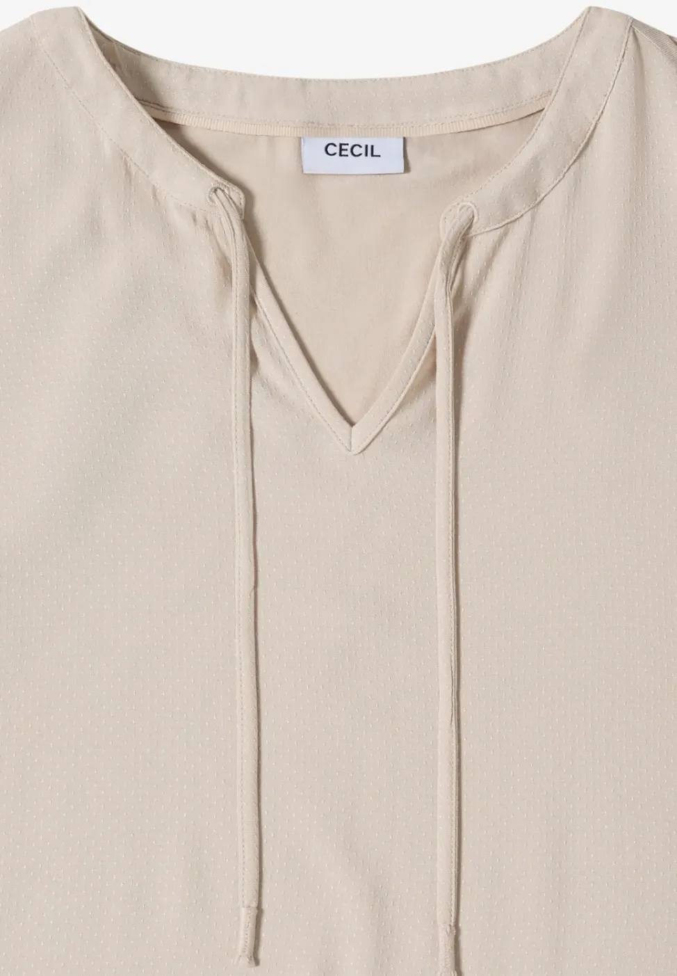 Blouse met korte mouwen en structuurmix