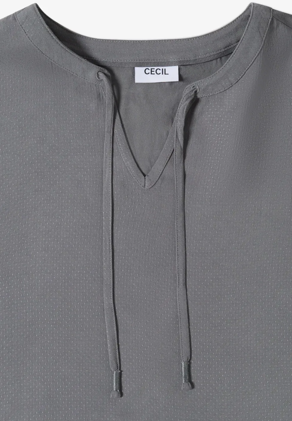 Blouse met korte mouwen en structuurmix