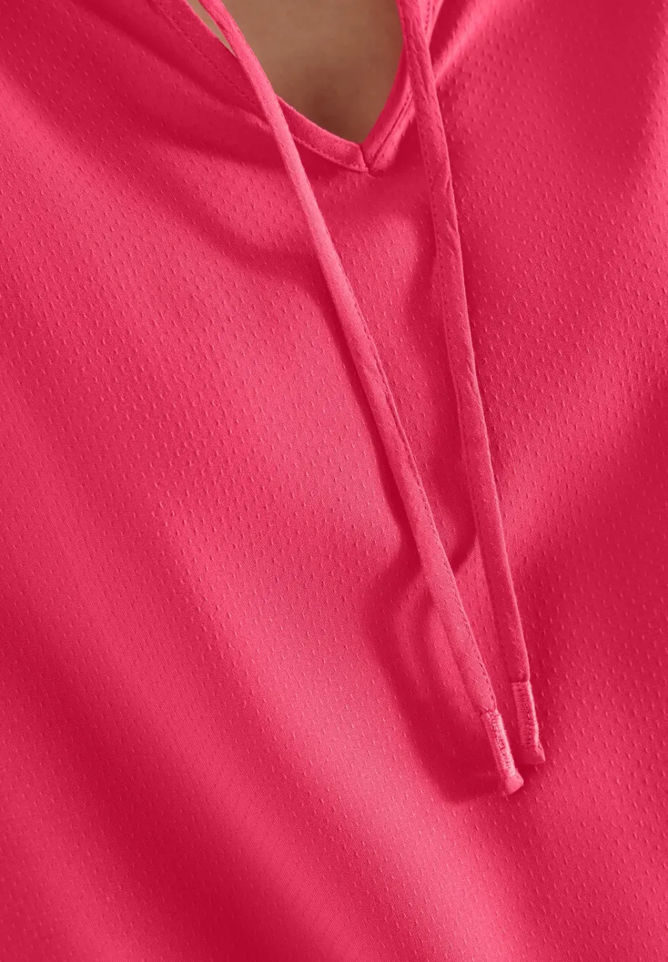 Blouse met korte mouwen en structuurmix