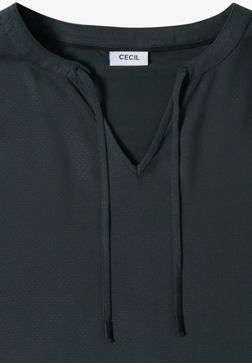 Blouse met korte mouwen en structuurmix