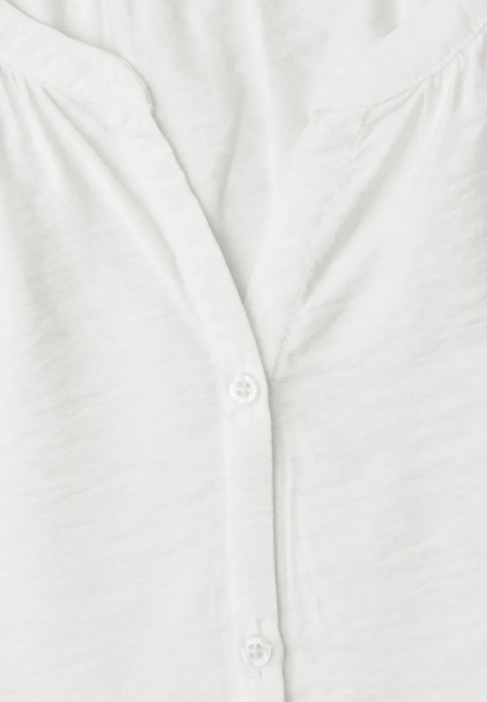 Blouse met korte mouwen, gespleten hals en knopen