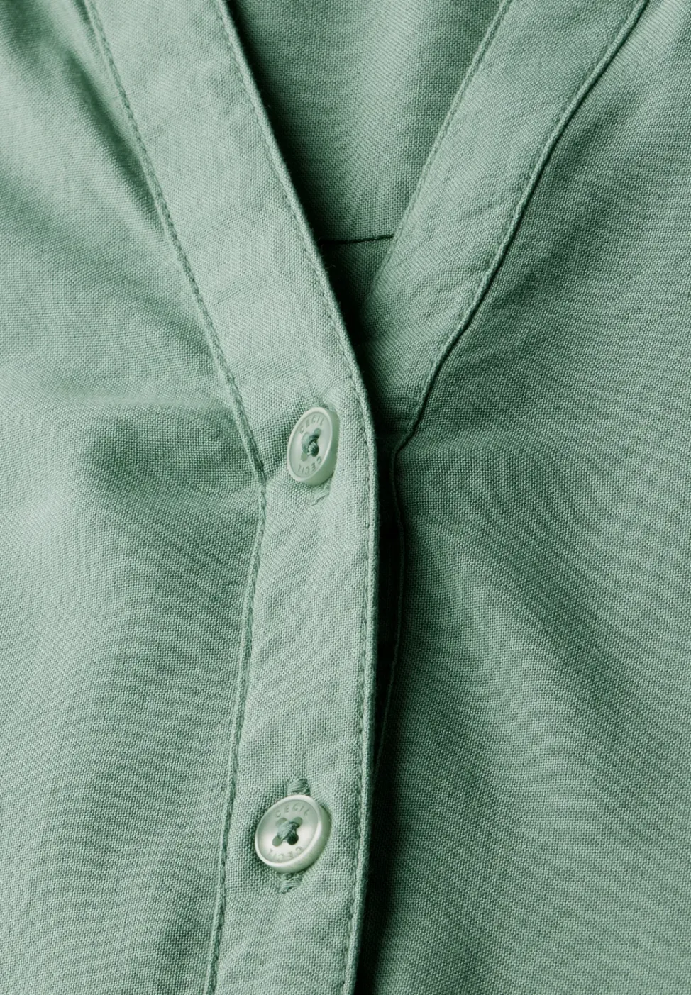 Blouse met korte mouwen in effen kleur