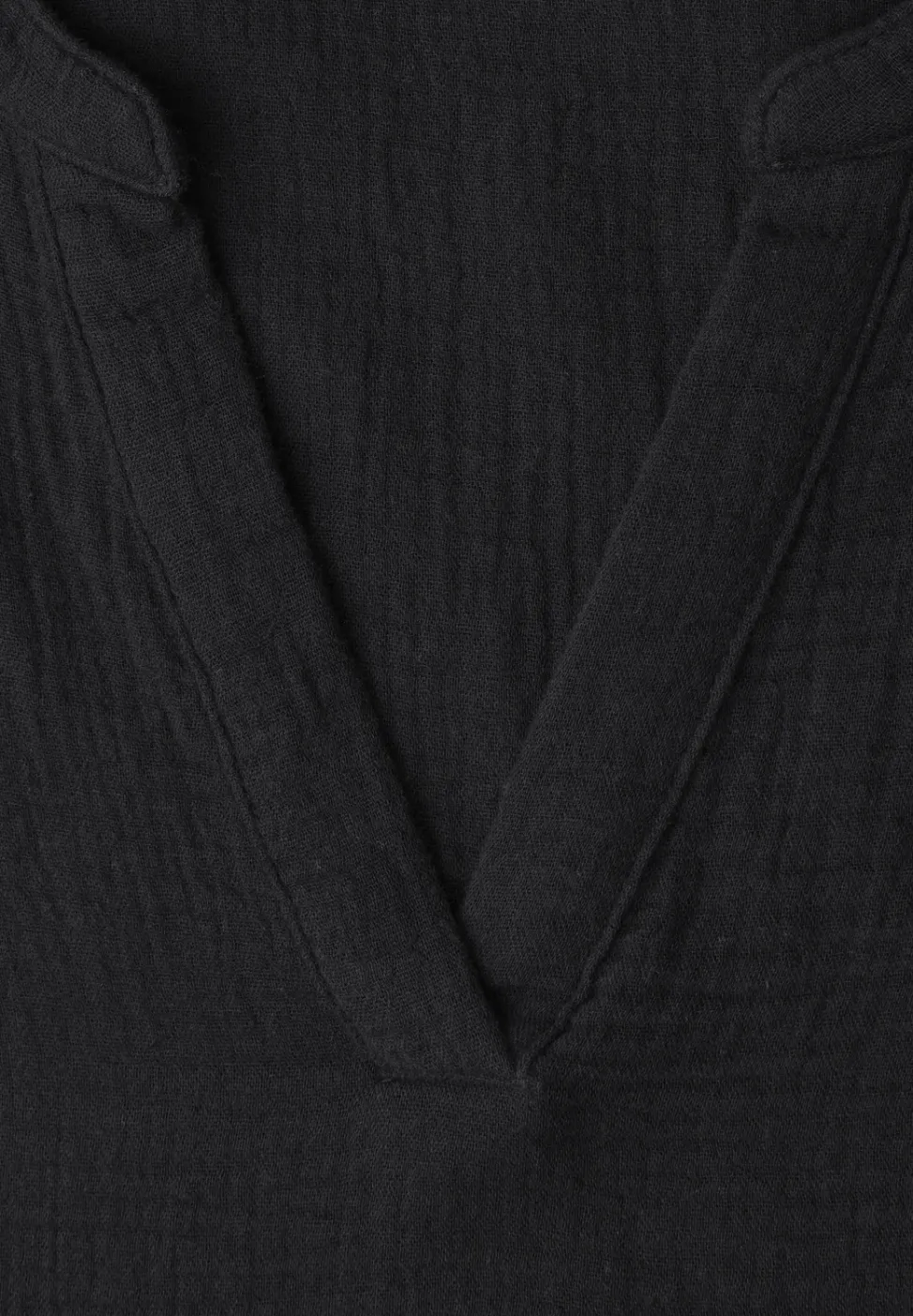 Blouse met korte mouwen in mousseline kwaliteit
