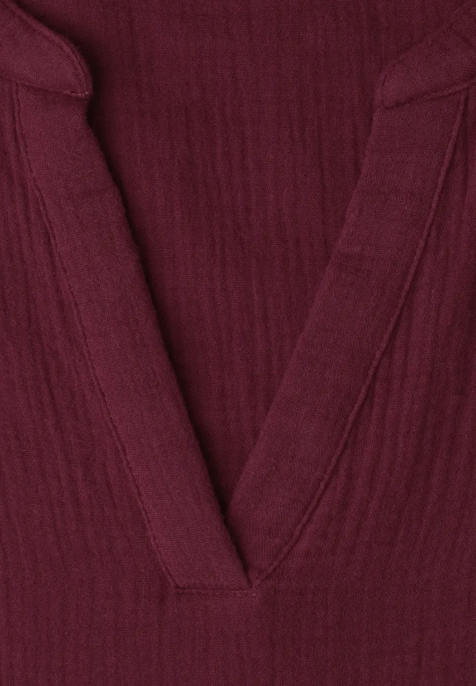 Blouse met korte mouwen in mousseline kwaliteit