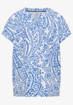Blouse met korte mouwen in seersucker kwaliteit