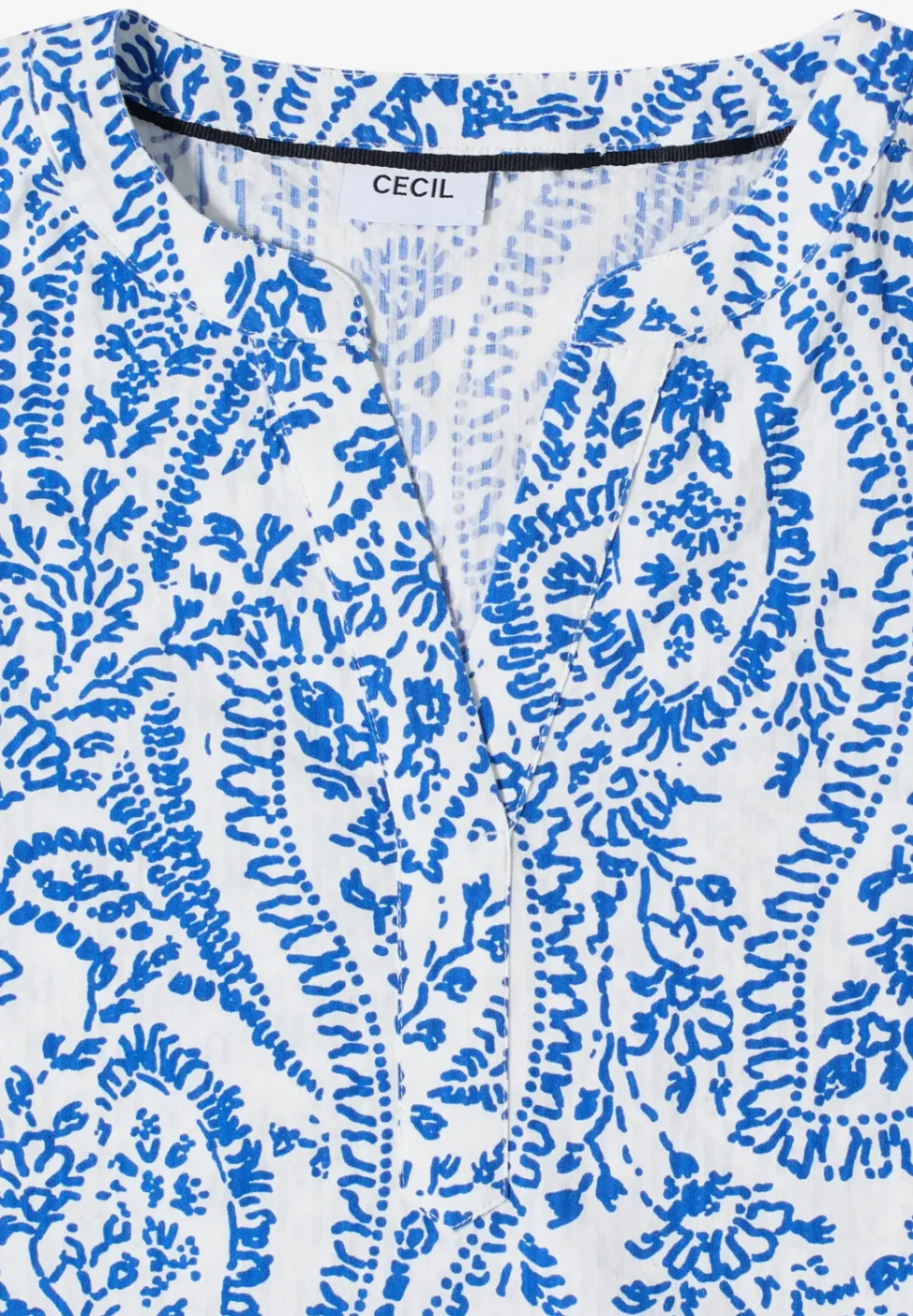 Blouse met korte mouwen in seersucker kwaliteit