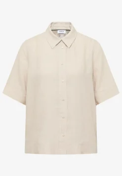 Blouse met korte mouwen van puur linnen