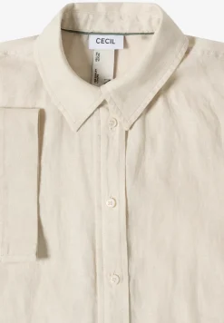 Blouse met korte mouwen van puur linnen