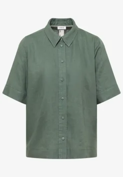 Blouse met korte mouwen van puur linnen