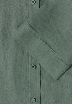 Blouse met korte mouwen van puur linnen