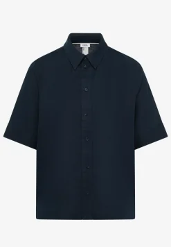 Blouse met korte mouwen van puur linnen