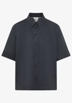 Blouse met korte mouwen van puur linnen