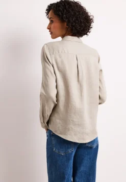 Blouse met lange mouwen en borstzakken