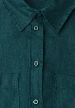 Blouse met lange mouwen en borstzakken