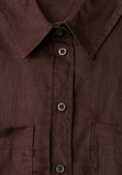 Blouse met lange mouwen en borstzakken
