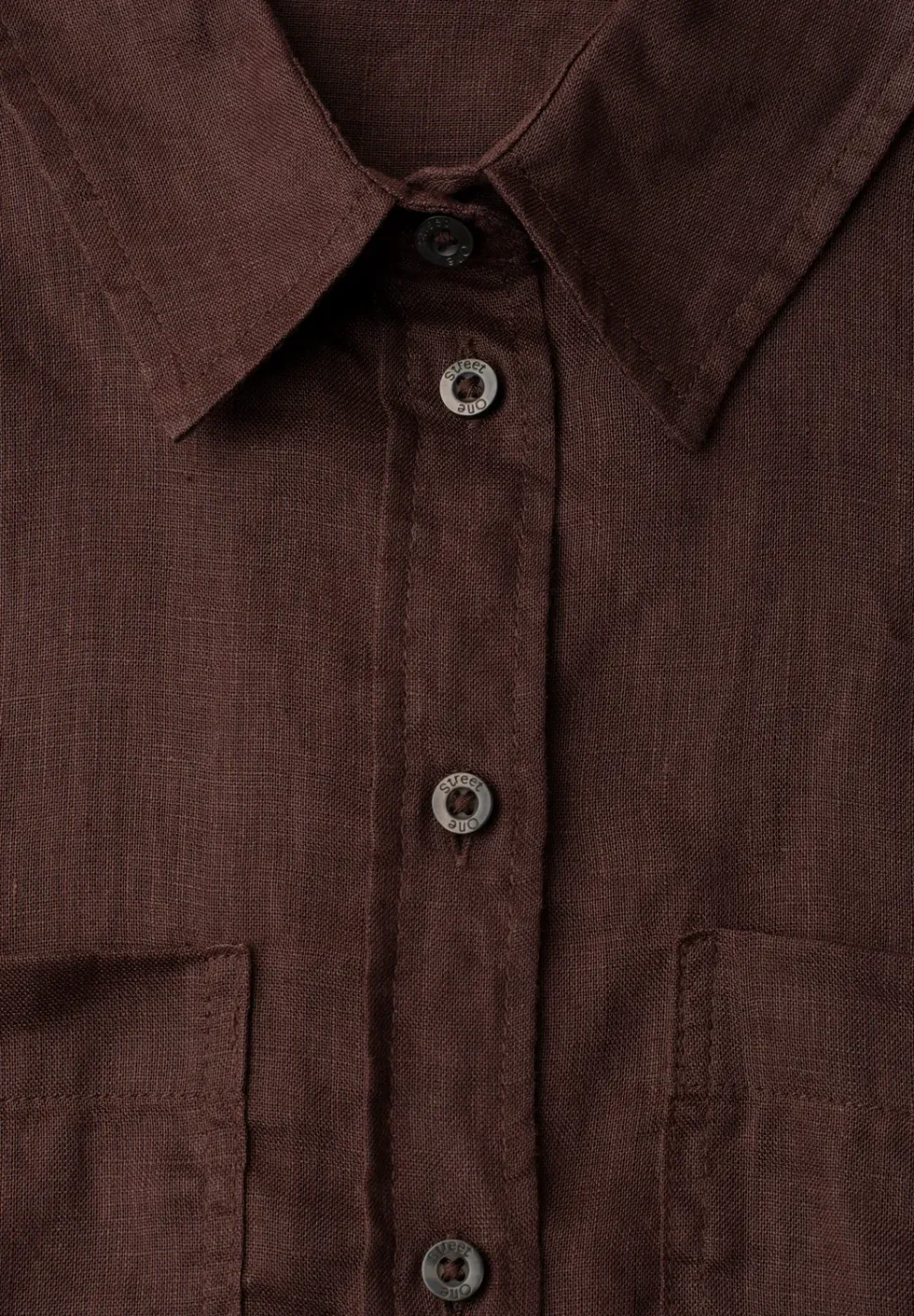 Blouse met lange mouwen en borstzakken