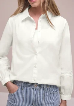 Blouse met lange mouwen en gehaakte details