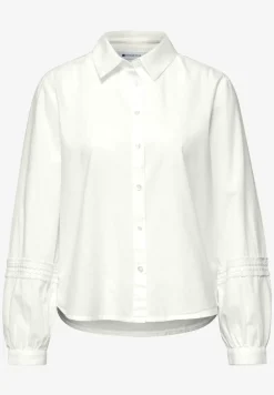 Blouse met lange mouwen en gehaakte details