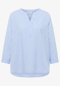 Blouse met lange mouwen in seersucker kwaliteit
