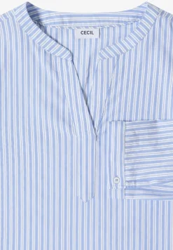 Blouse met lange mouwen in seersucker kwaliteit