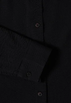 Blouse met lange mouwen, structuur en knopen