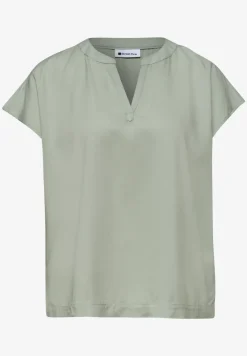 Blouse met losse schouders en gespleten hals