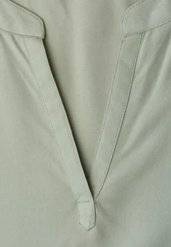 Blouse met losse schouders en gespleten hals