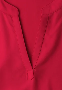 Blouse met losse schouders en gespleten hals