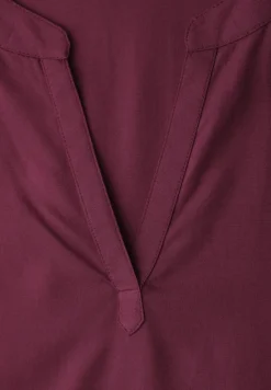 Blouse met losse schouders en gespleten hals