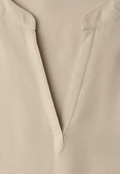 Blouse met losse schouders en gespleten hals