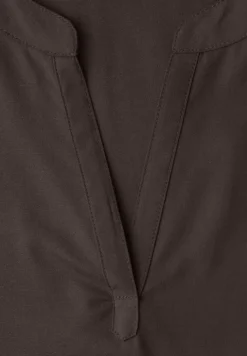 Blouse met losse schouders en gespleten hals