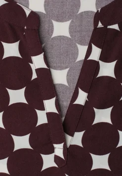 Blouse met losse schouders en gespleten hals