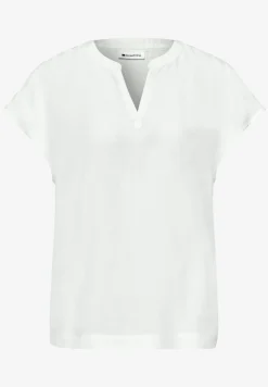 Blouse met losse schouders en gespleten hals