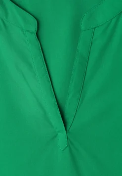 Blouse met losse schouders en gespleten hals