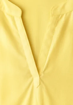 Blouse met losse schouders en gespleten hals