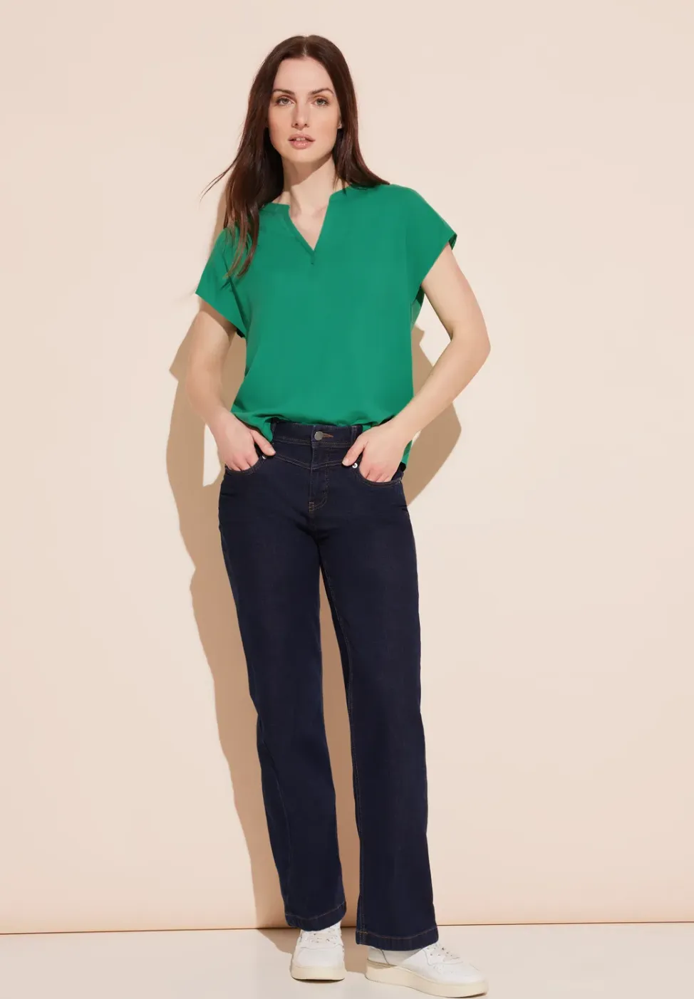 Blouse met mouwaanzet