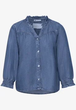 Blouse met 3/4 mouwen en ruches