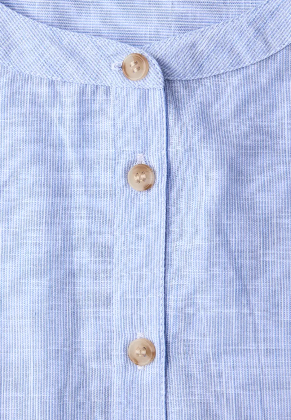 Blouse met 3/4 mouwen in chambraykwaliteit