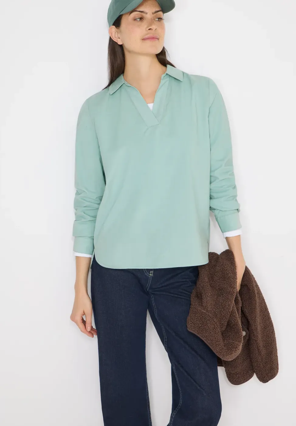 Blouse met omslag