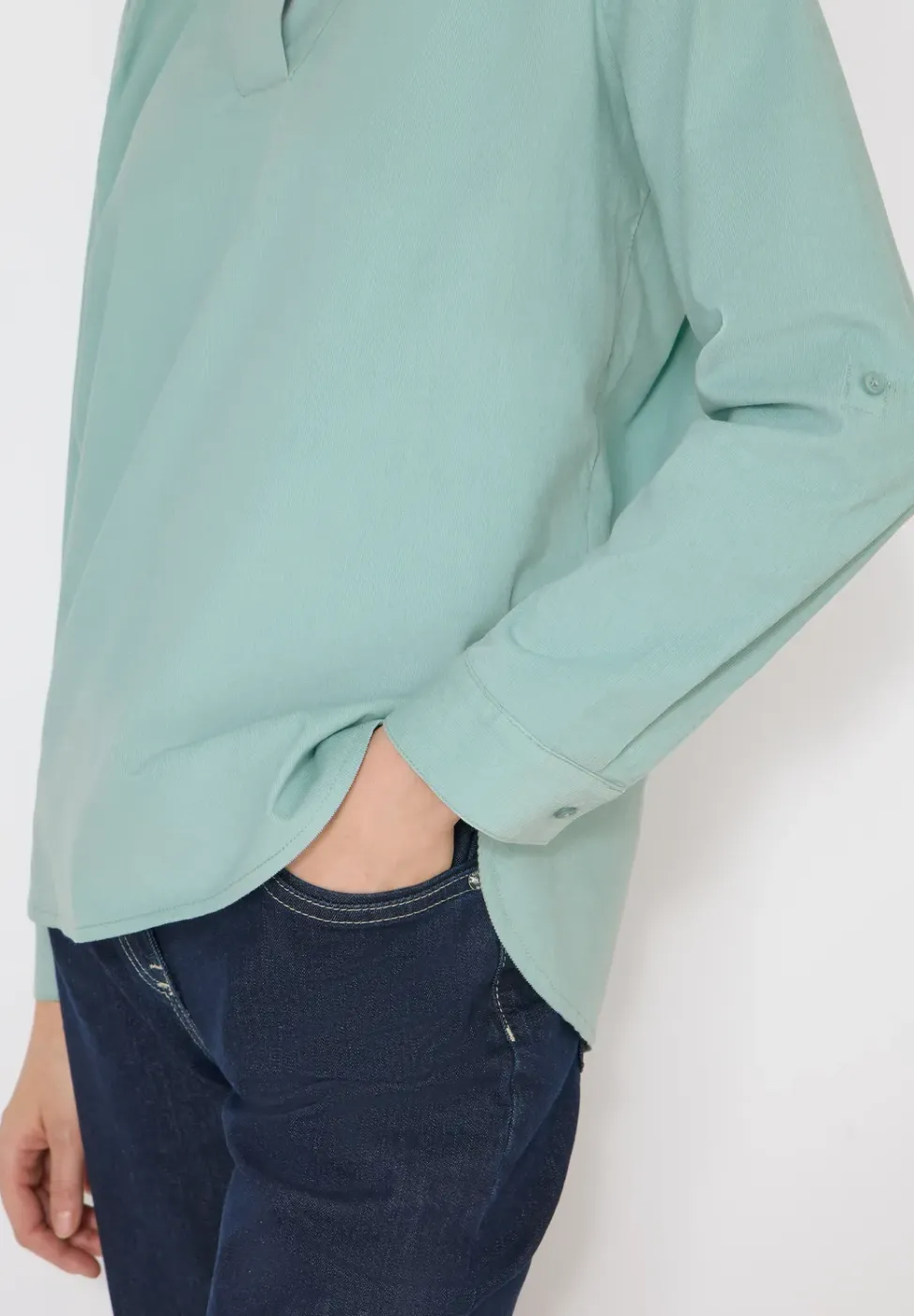 Blouse met omslag