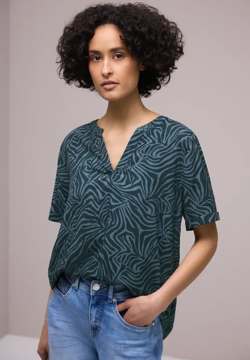 Blouse met omslag